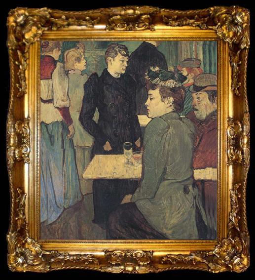 framed  Henri  Toulouse-Lautrec Un Coin du Moulin de la Galette, ta009-2